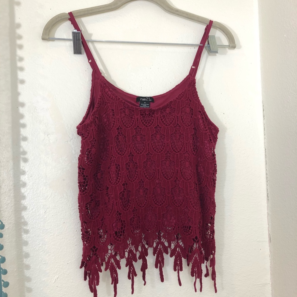 Red Crop Top